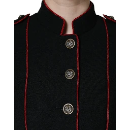 Black Single Breasted Trench Coat Jacket