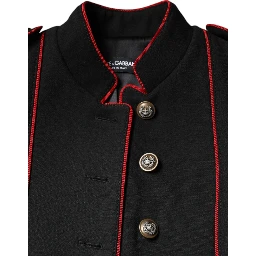 Black Single Breasted Trench Coat Jacket