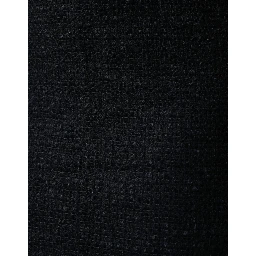 Black Virgin Wool Pencil Cut Midi Skirt