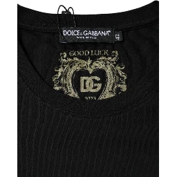 Black Cotton Crew Neck Short Sleeve T-shirt