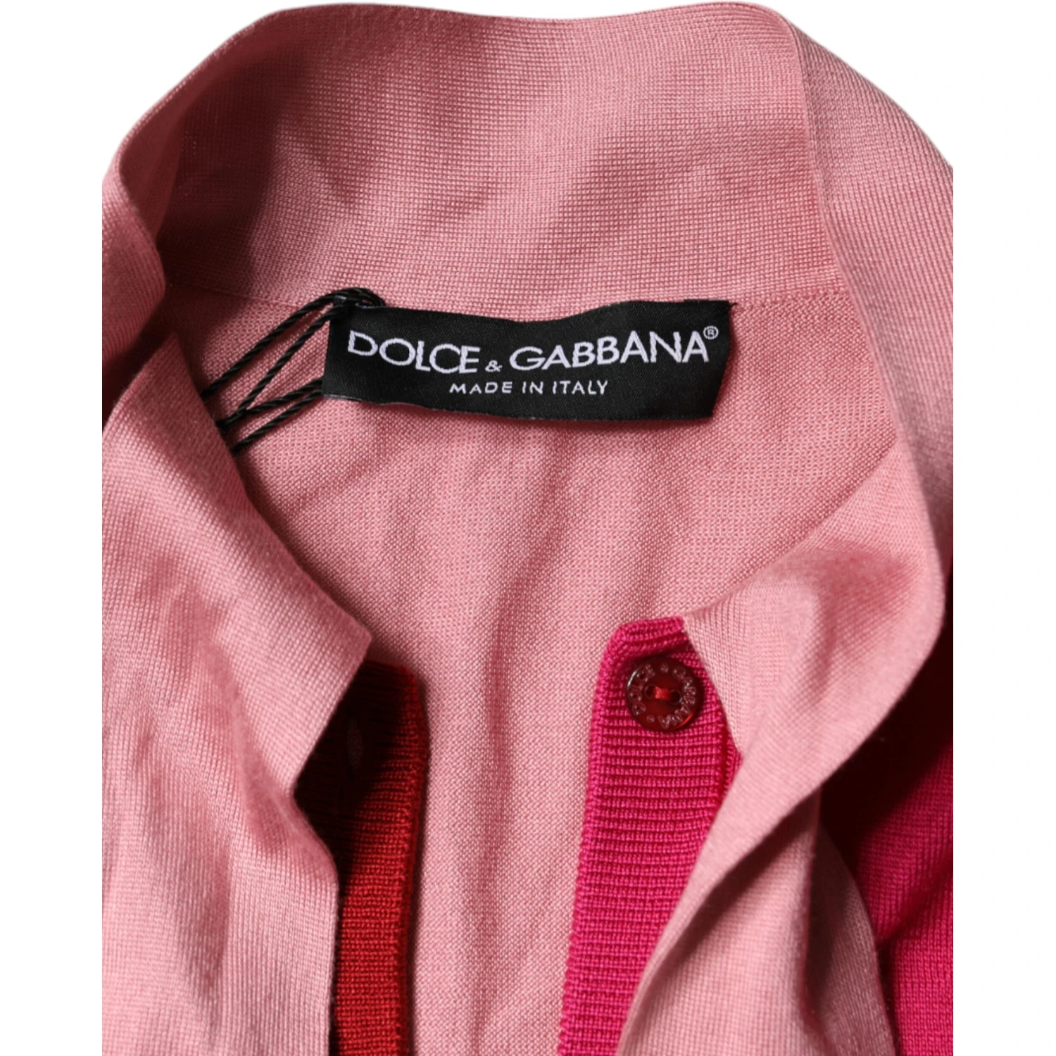 Pink Short Sleeves Pullover Ascot Collar Top