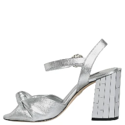 Silver Mirror Heels KEIRA Sandals Shoes