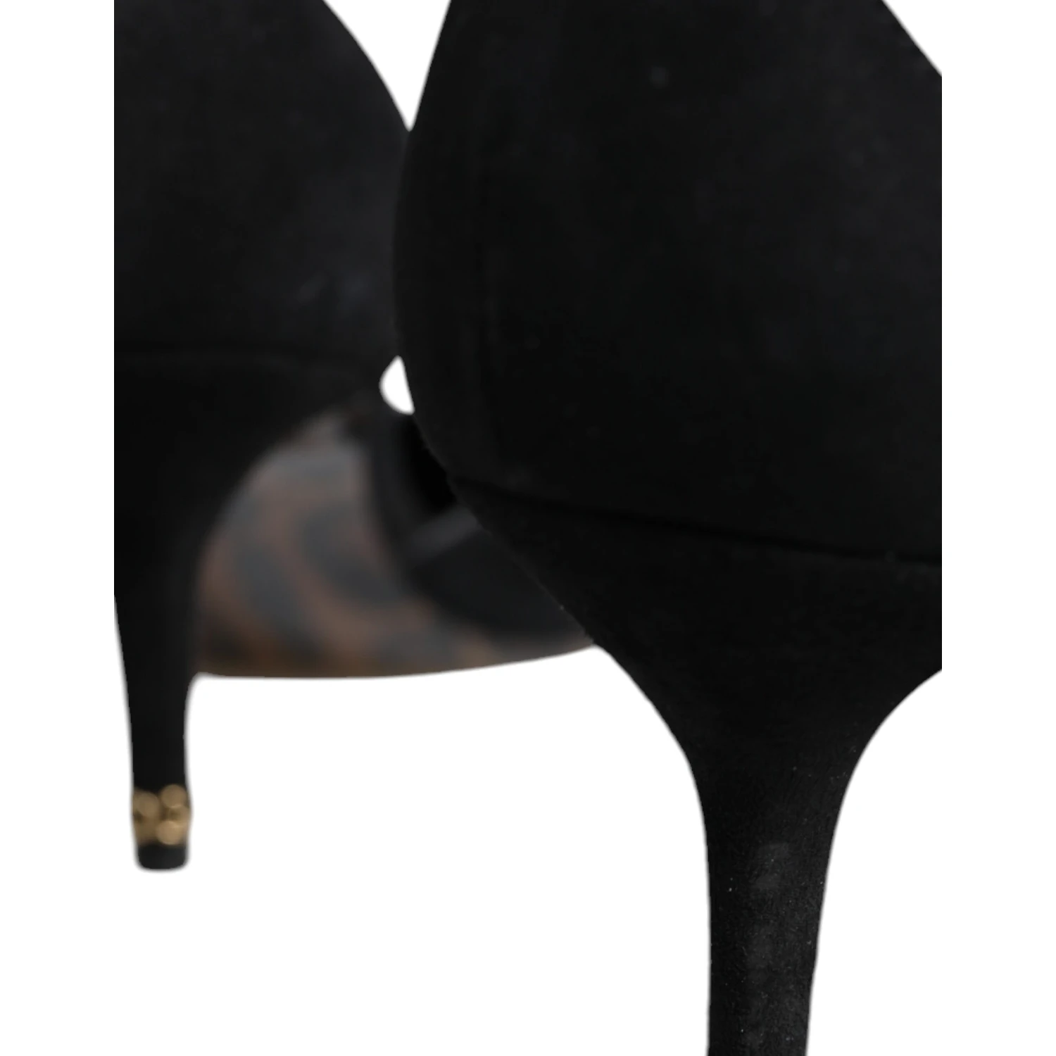Black Suede Ankle Strap Heels Pumps Shoes