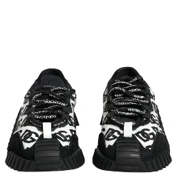 Black Logo Lace Up Low Top NS1 Sneakers Shoes