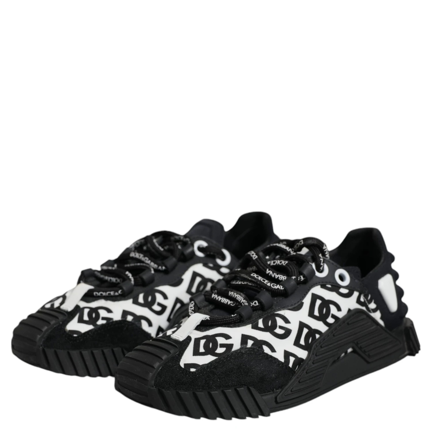 Black Logo Lace Up Low Top NS1 Sneakers Shoes
