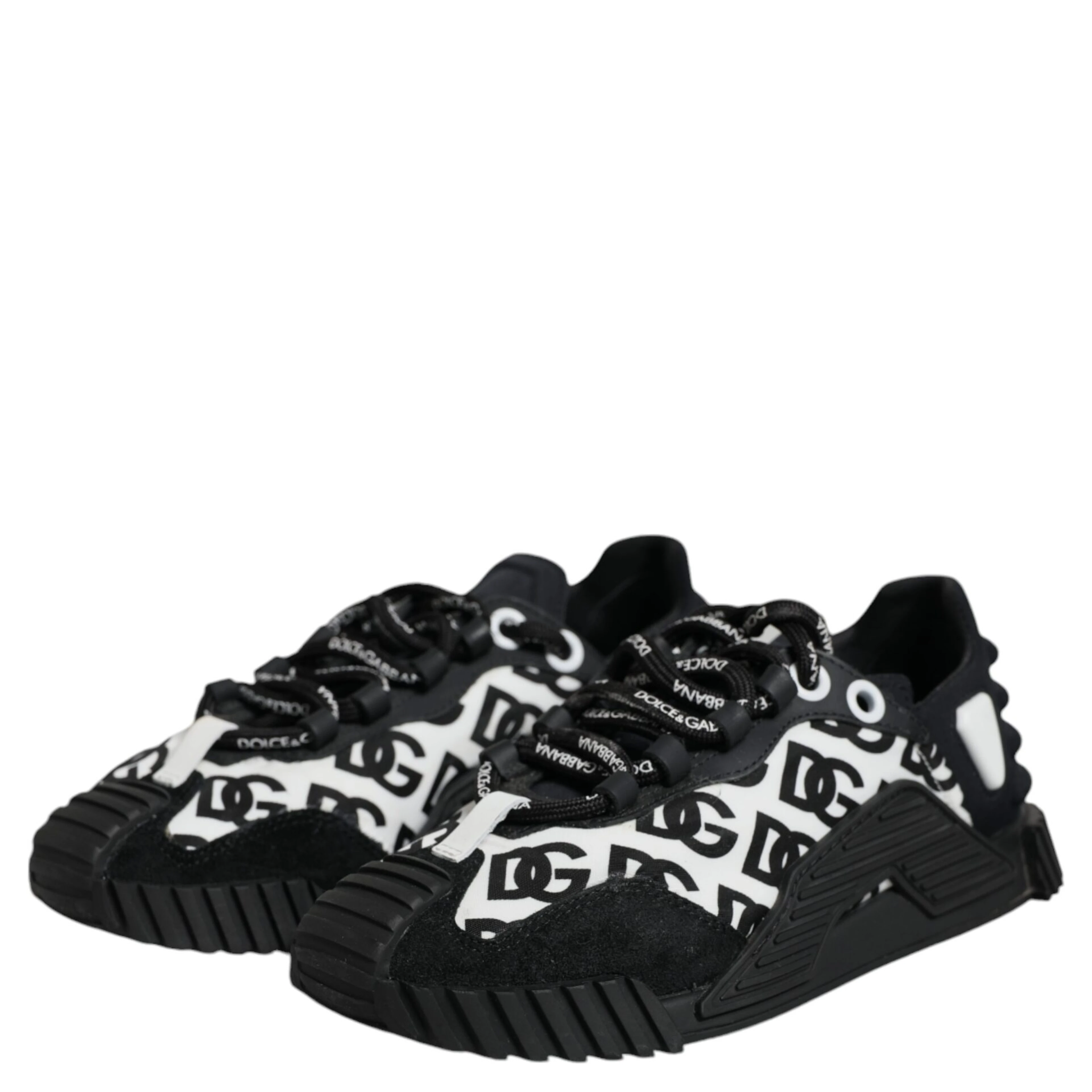 Black Logo Lace Up Low Top NS1 Sneakers Shoes