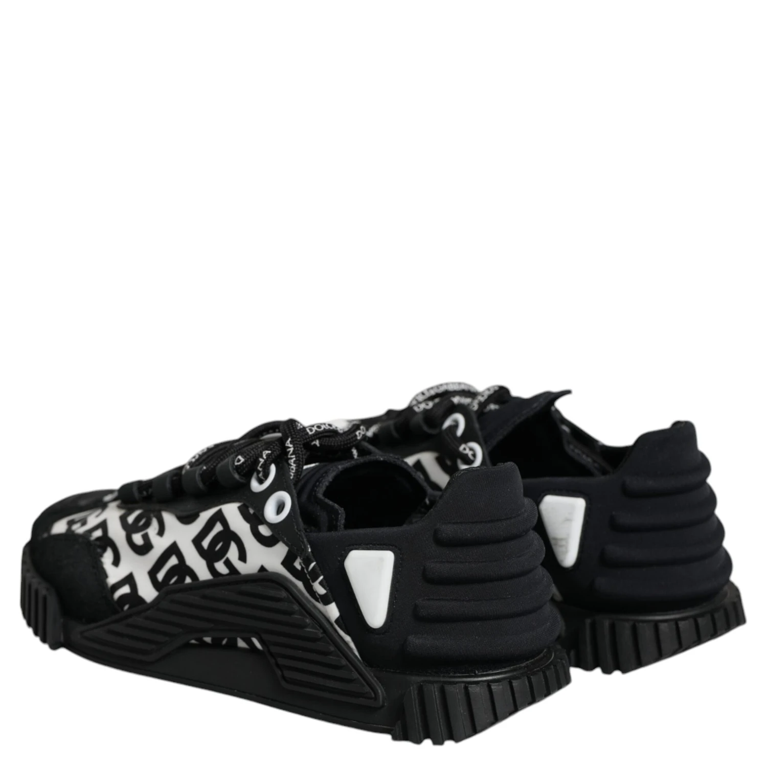 Black Logo Lace Up Low Top NS1 Sneakers Shoes