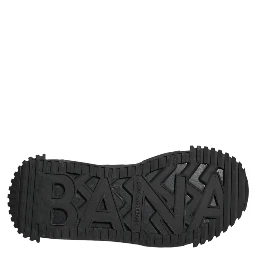 Black Logo Lace Up Low Top NS1 Sneakers Shoes