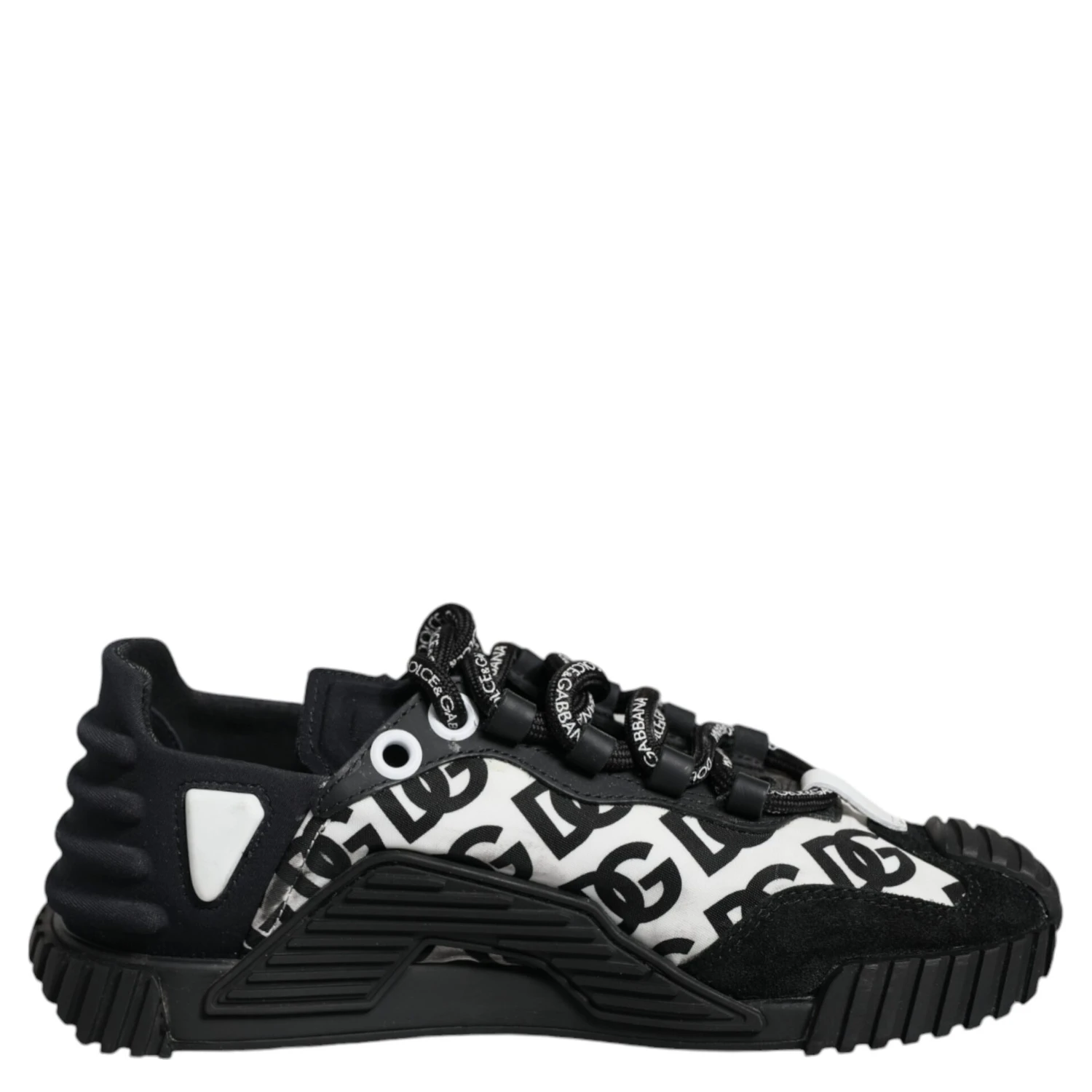 Black Logo Lace Up Low Top NS1 Sneakers Shoes