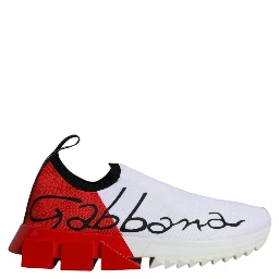 White Red Low Top Sorrento Men Sneakers Shoes