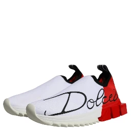 White Red Low Top Sorrento Men Sneakers Shoes