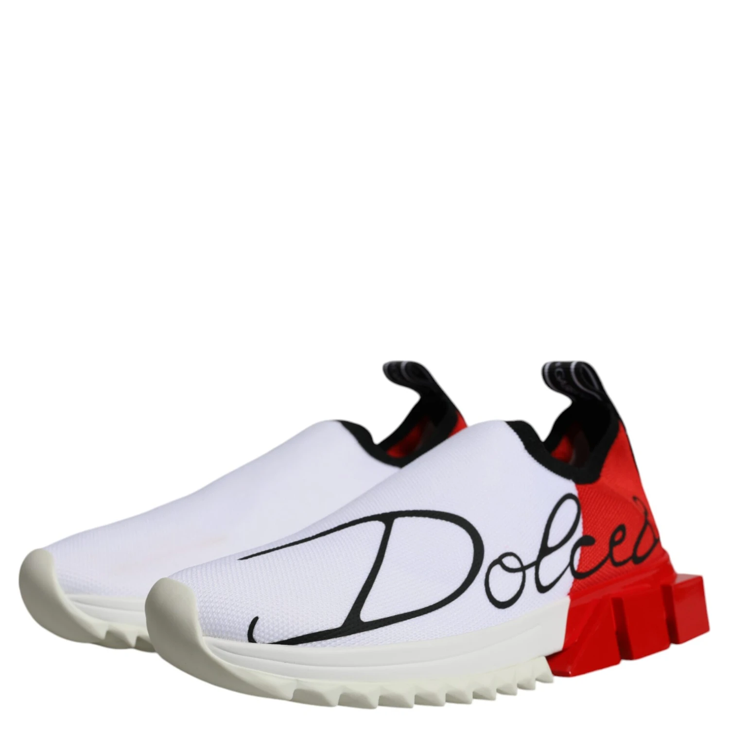 White Red Low Top Sorrento Men Sneakers Shoes