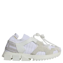 White Mesh Sorrento Trekking Sneakers Shoes