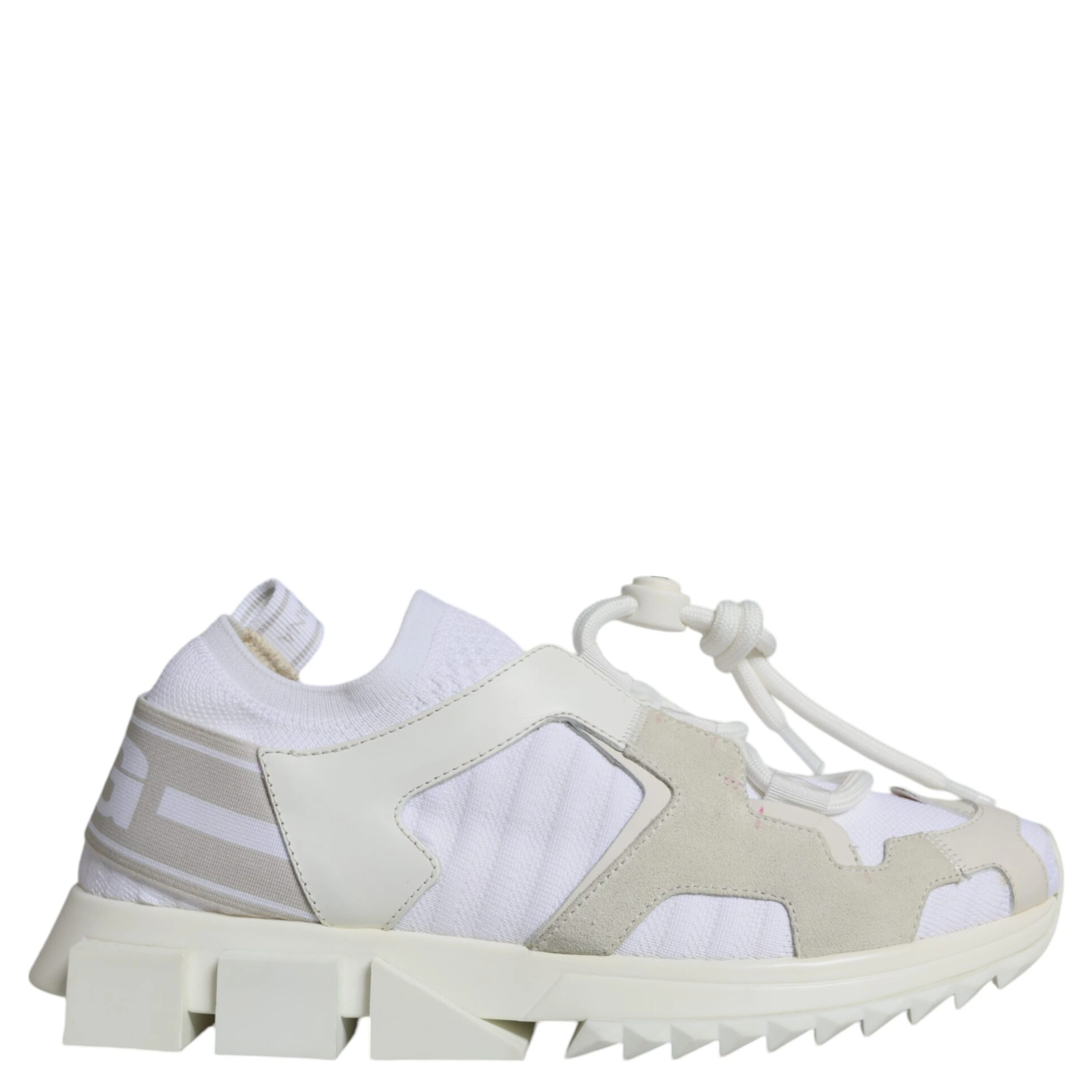 White Mesh Sorrento Trekking Sneakers Shoes