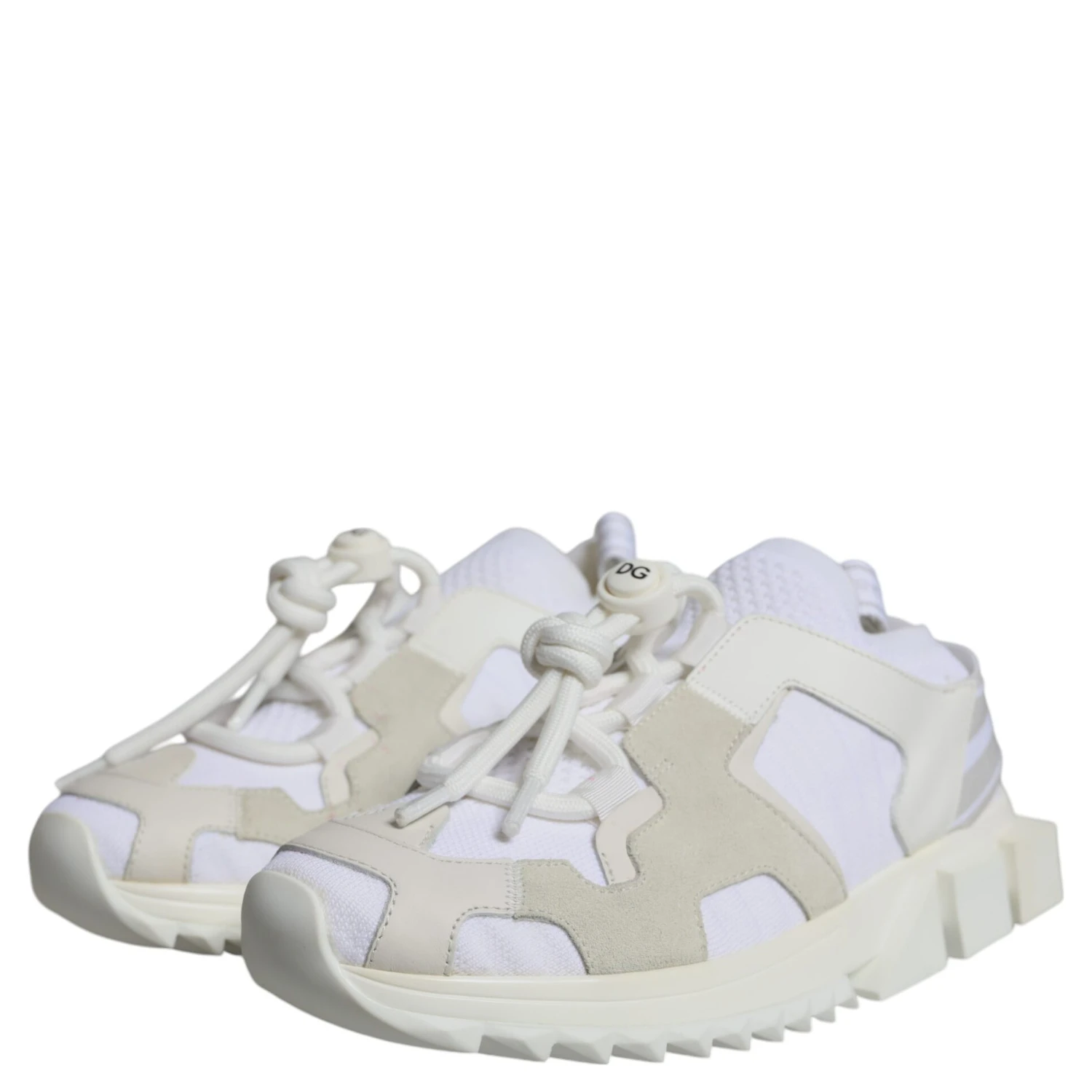 White Mesh Sorrento Trekking Sneakers Shoes