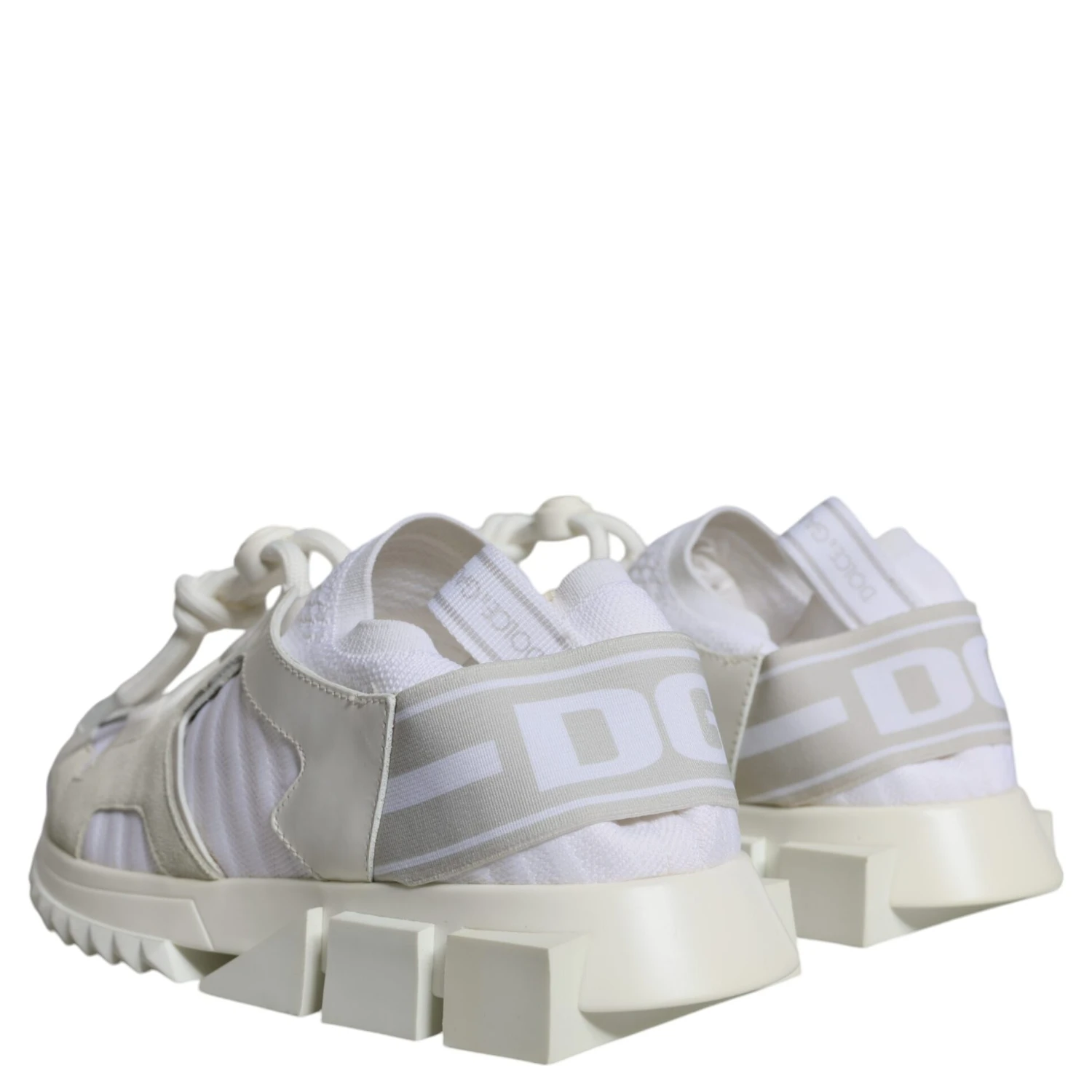 White Mesh Sorrento Trekking Sneakers Shoes