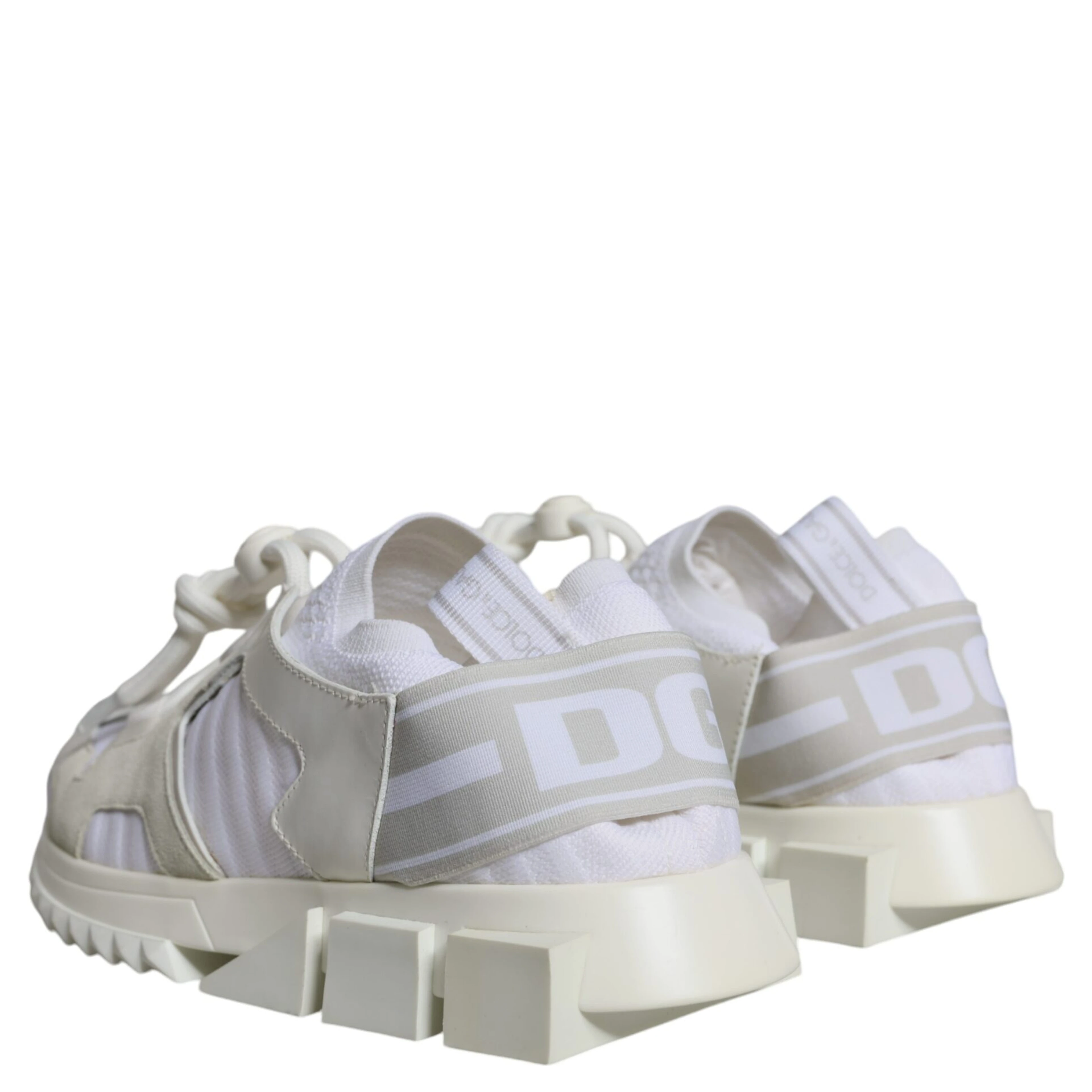 White Mesh Sorrento Trekking Sneakers Shoes