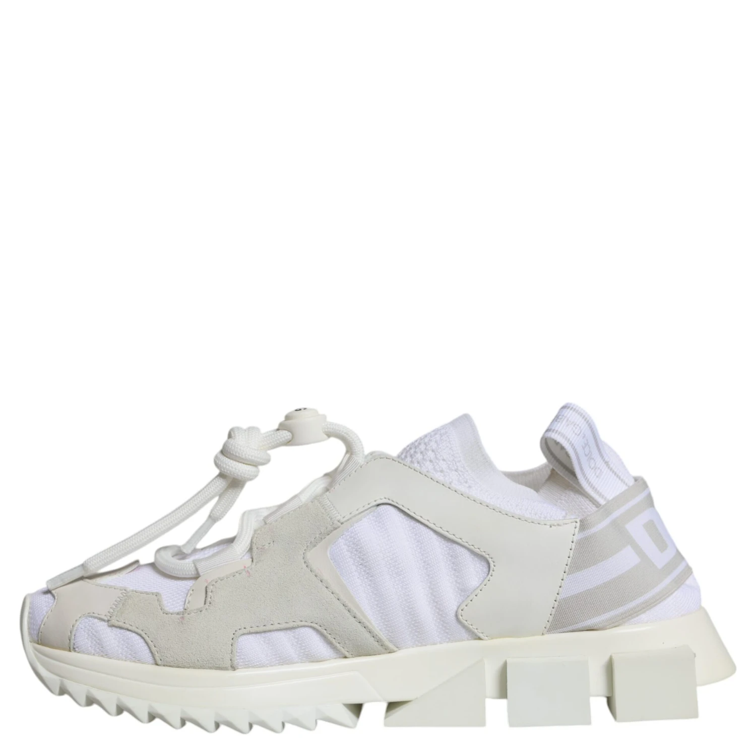 White Mesh Sorrento Trekking Sneakers Shoes