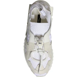 White Mesh Sorrento Trekking Sneakers Shoes