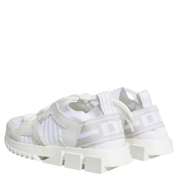 White Mesh Sorrento Trekking Sneakers Shoes