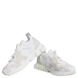 White Mesh Sorrento Trekking Sneakers Shoes
