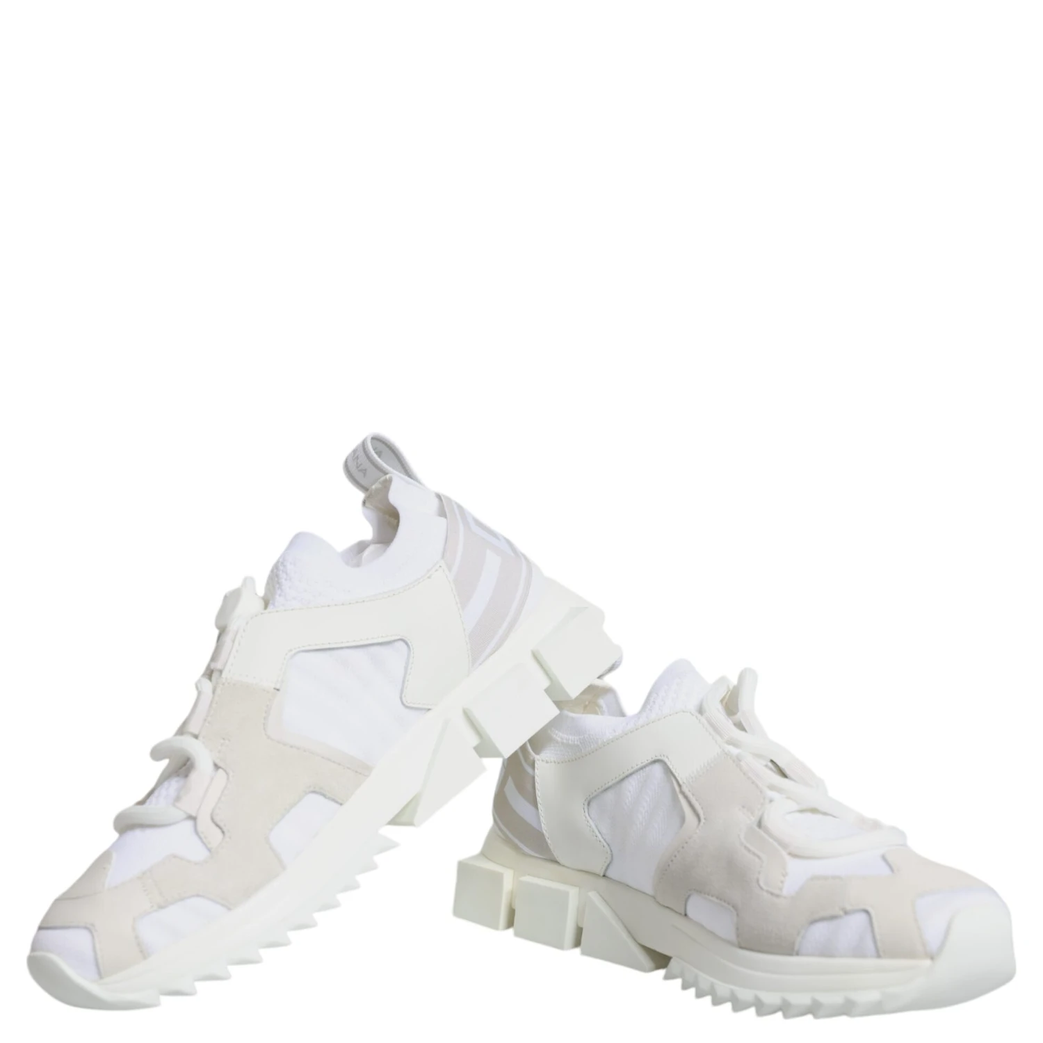 White Mesh Sorrento Trekking Sneakers Shoes