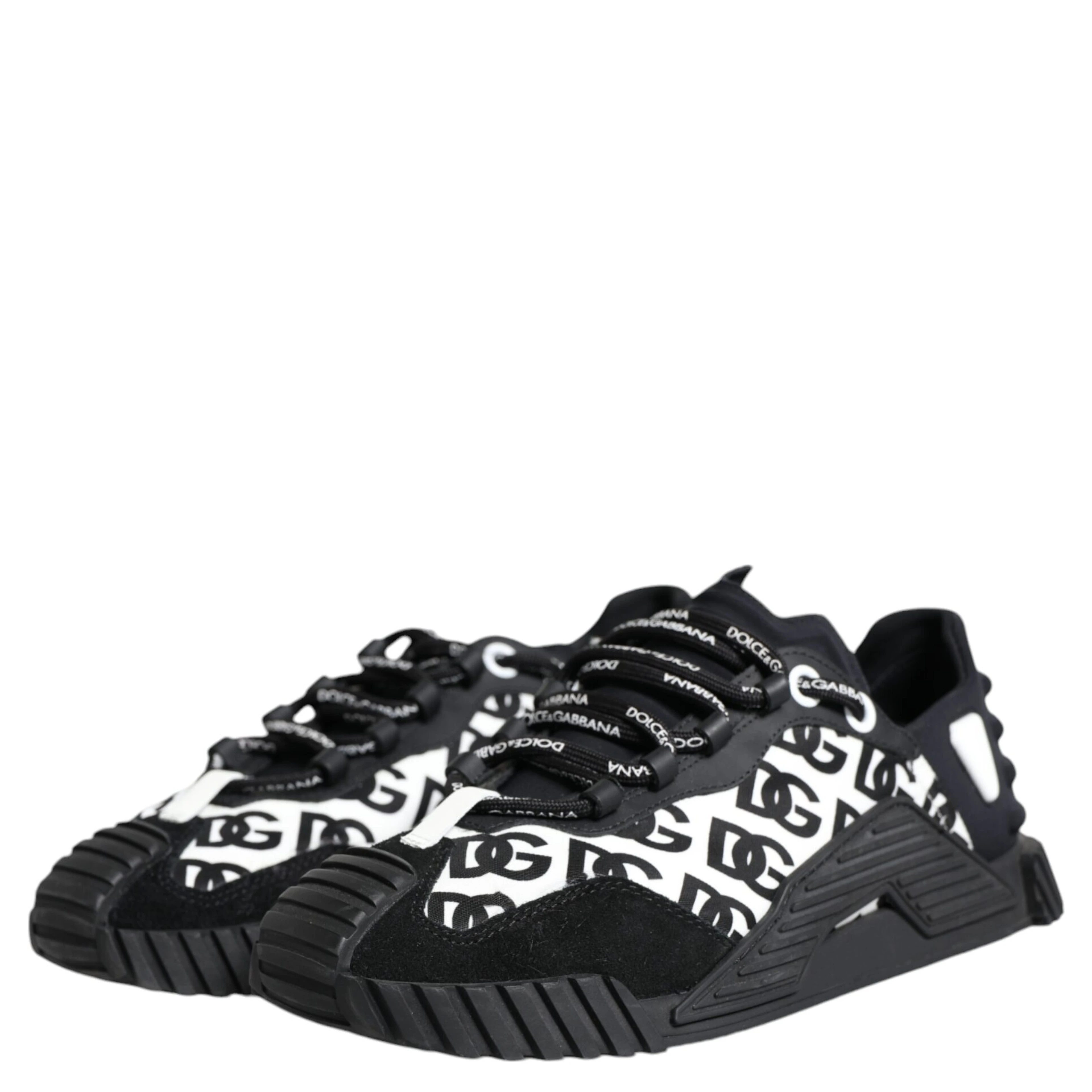 Black Logo Lace Up Low Top NS1 Sneakers Shoes