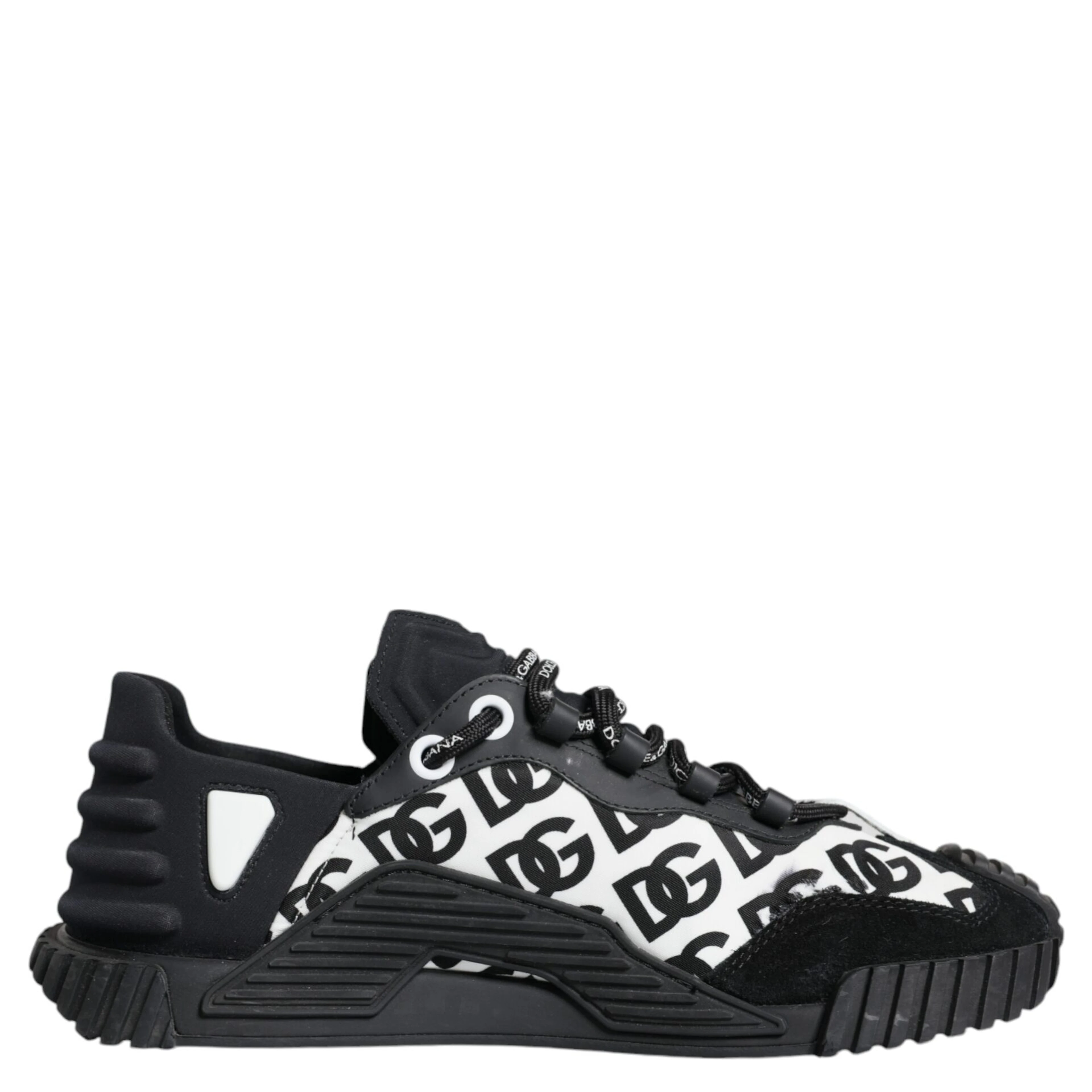 Black Logo Lace Up Low Top NS1 Sneakers Shoes