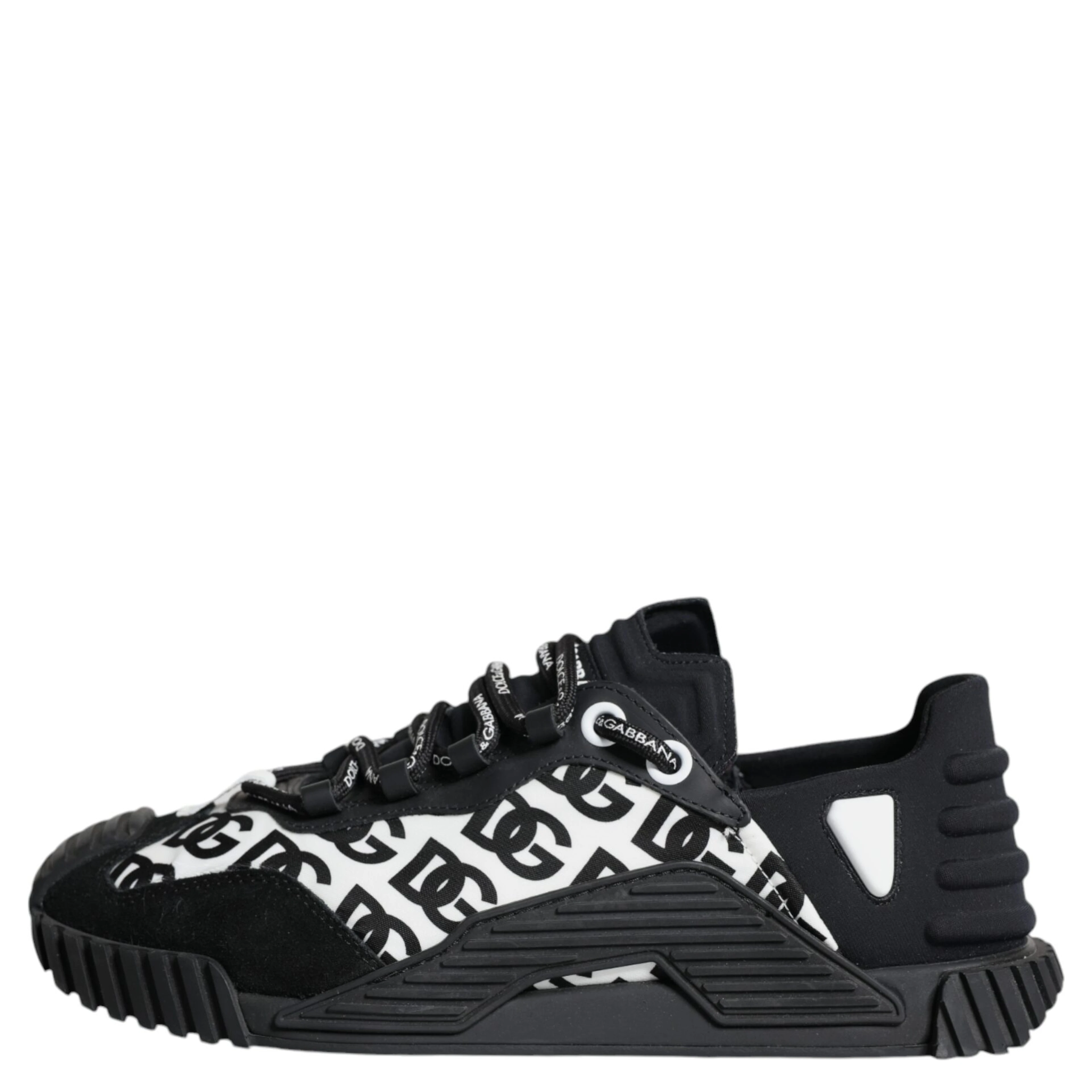 Black Logo Lace Up Low Top NS1 Sneakers Shoes