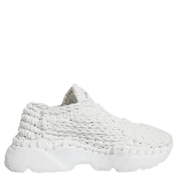 White Knitted Daymaster Sneakers Shoes