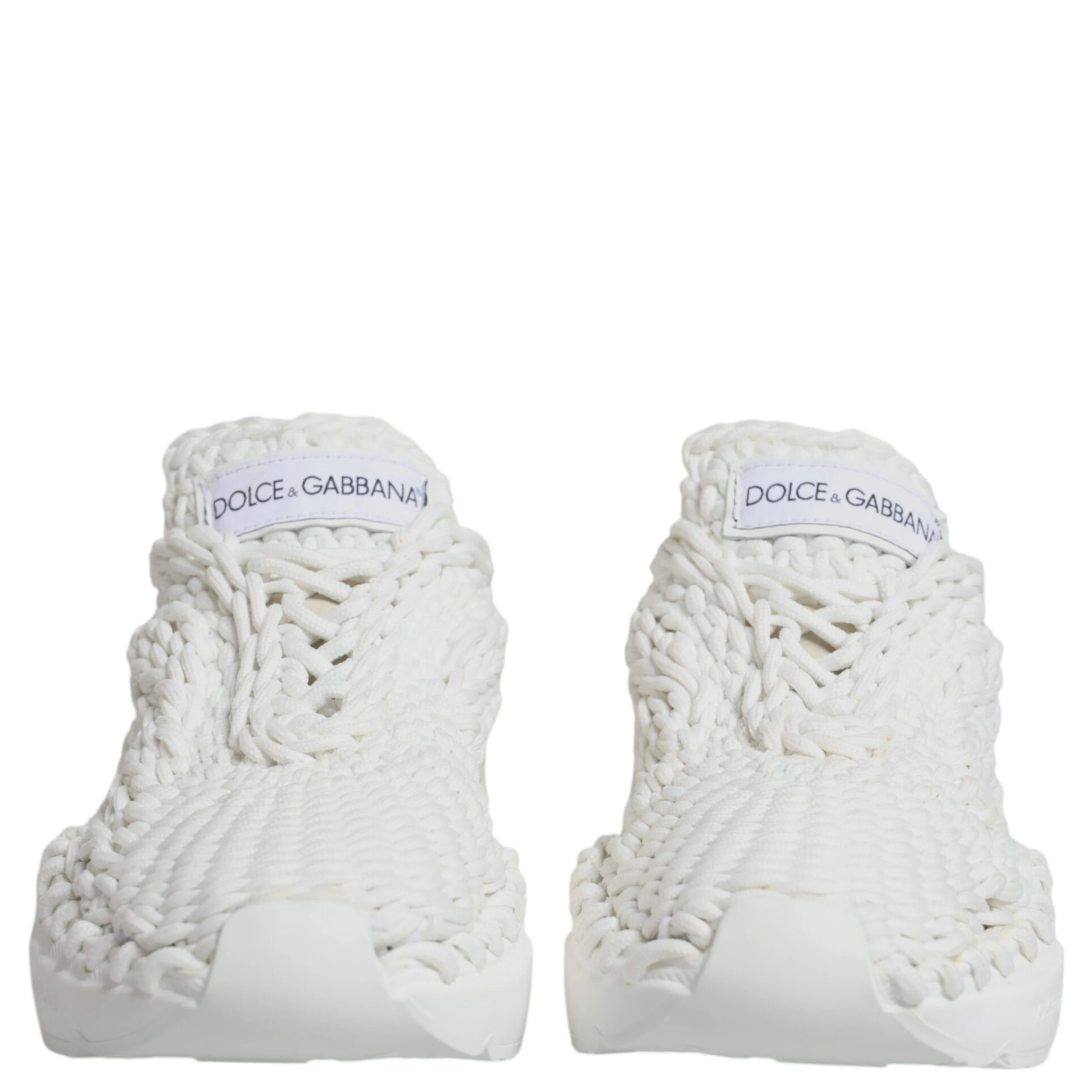 White Knitted Daymaster Sneakers Shoes