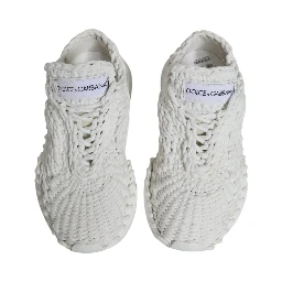White Knitted Daymaster Sneakers Shoes