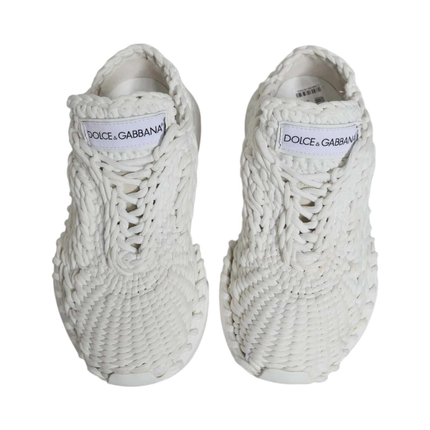 White Knitted Daymaster Sneakers Shoes