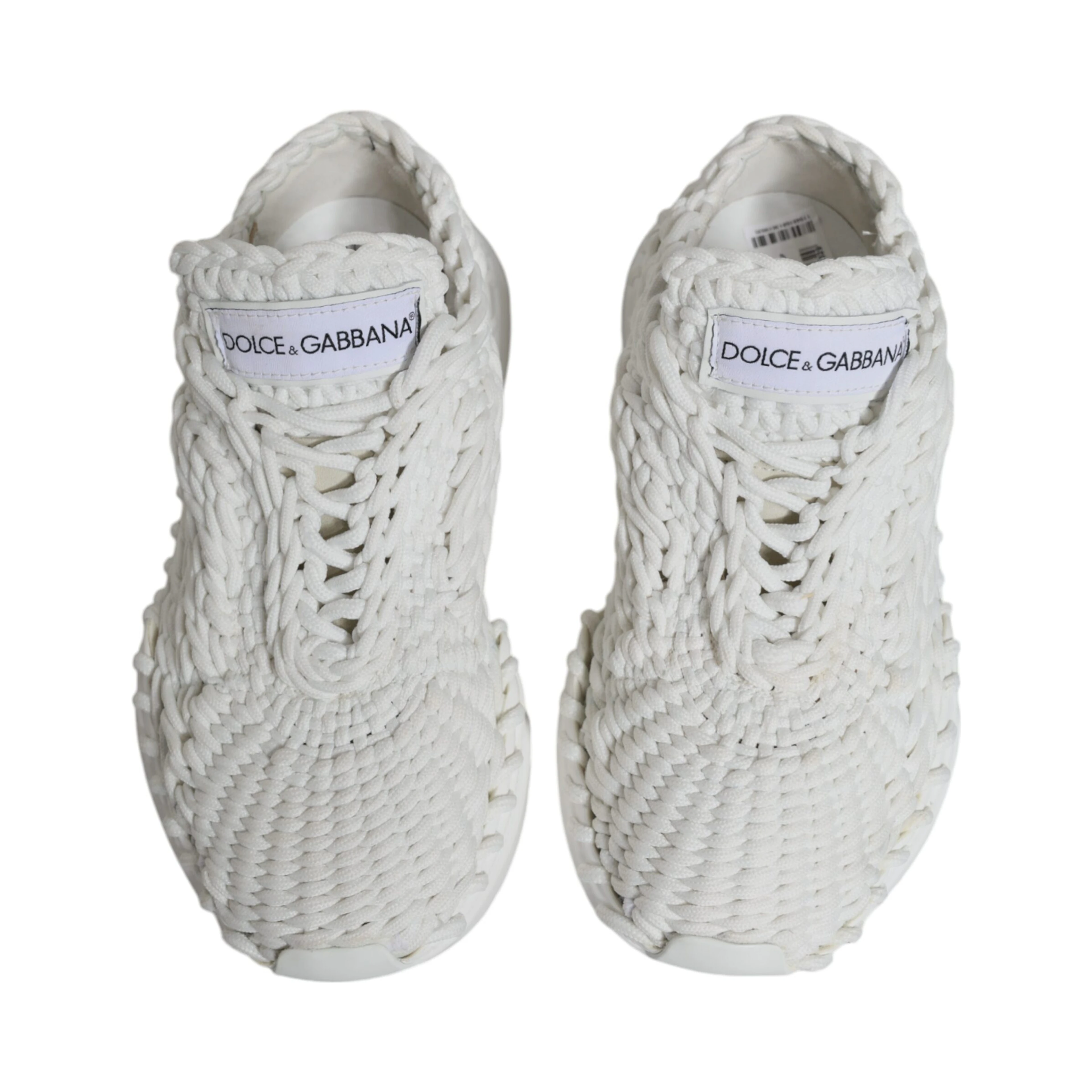 White Knitted Daymaster Sneakers Shoes