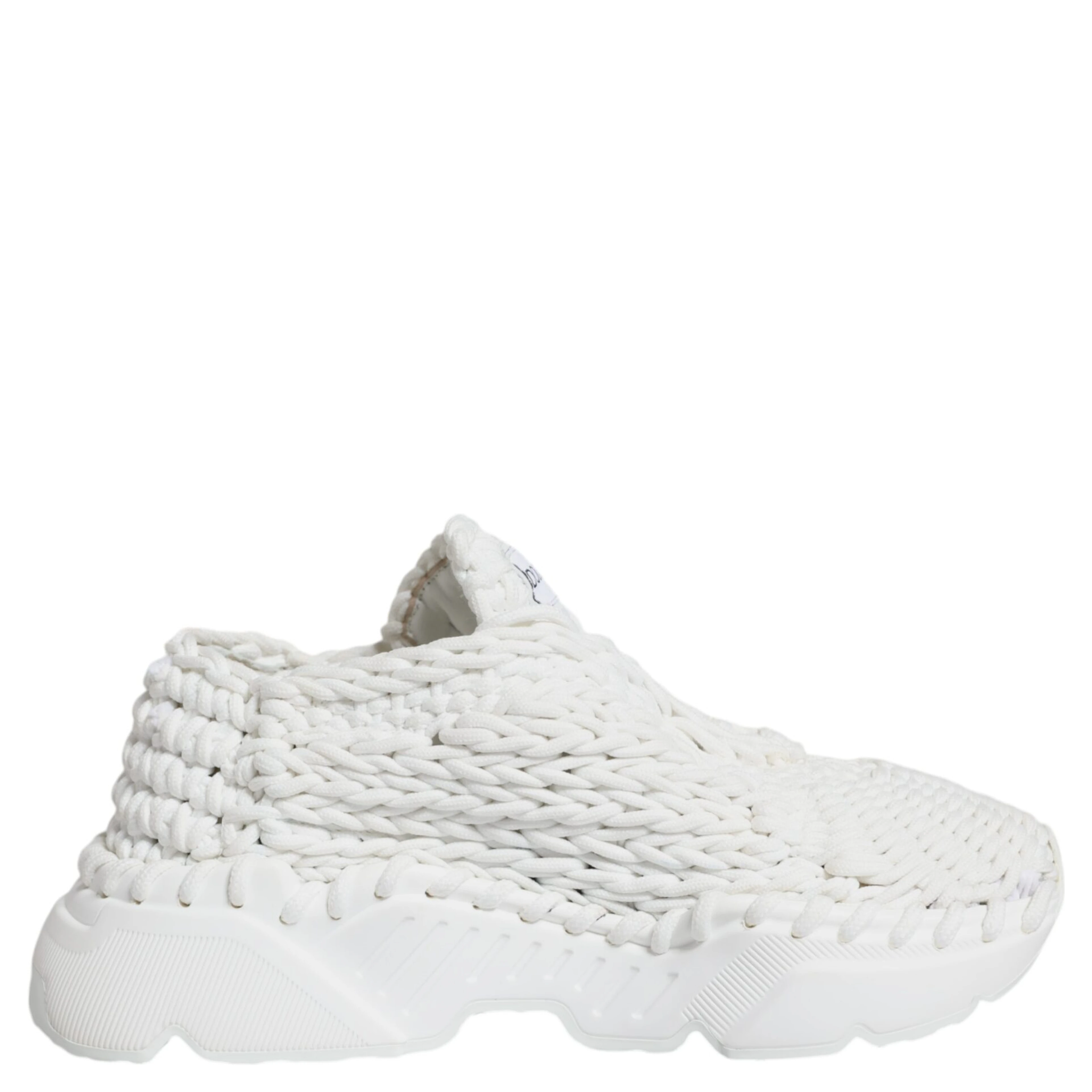 White Knitted Daymaster Sneakers Shoes