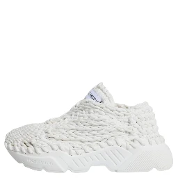 White Knitted Daymaster Sneakers Shoes