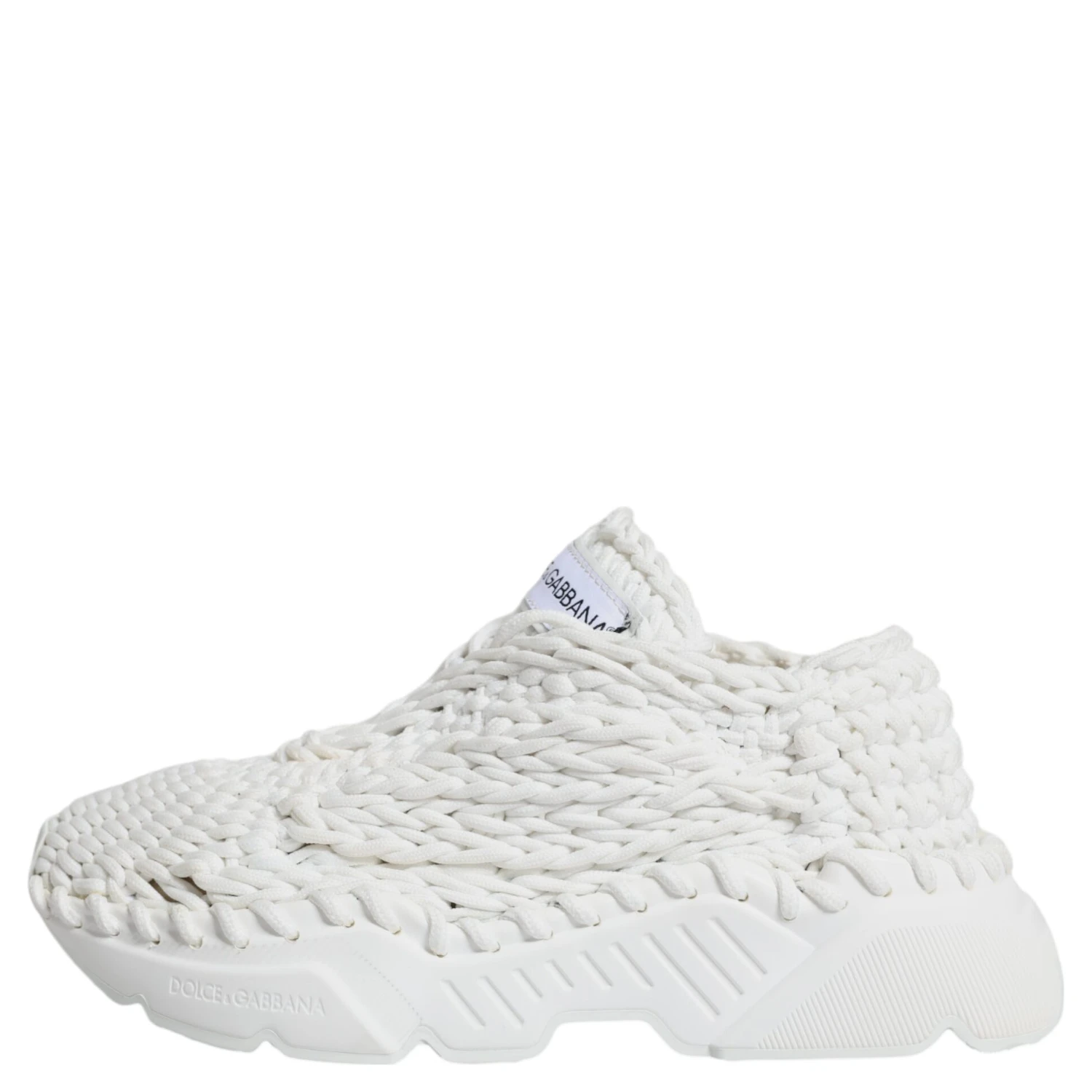White Knitted Daymaster Sneakers Shoes