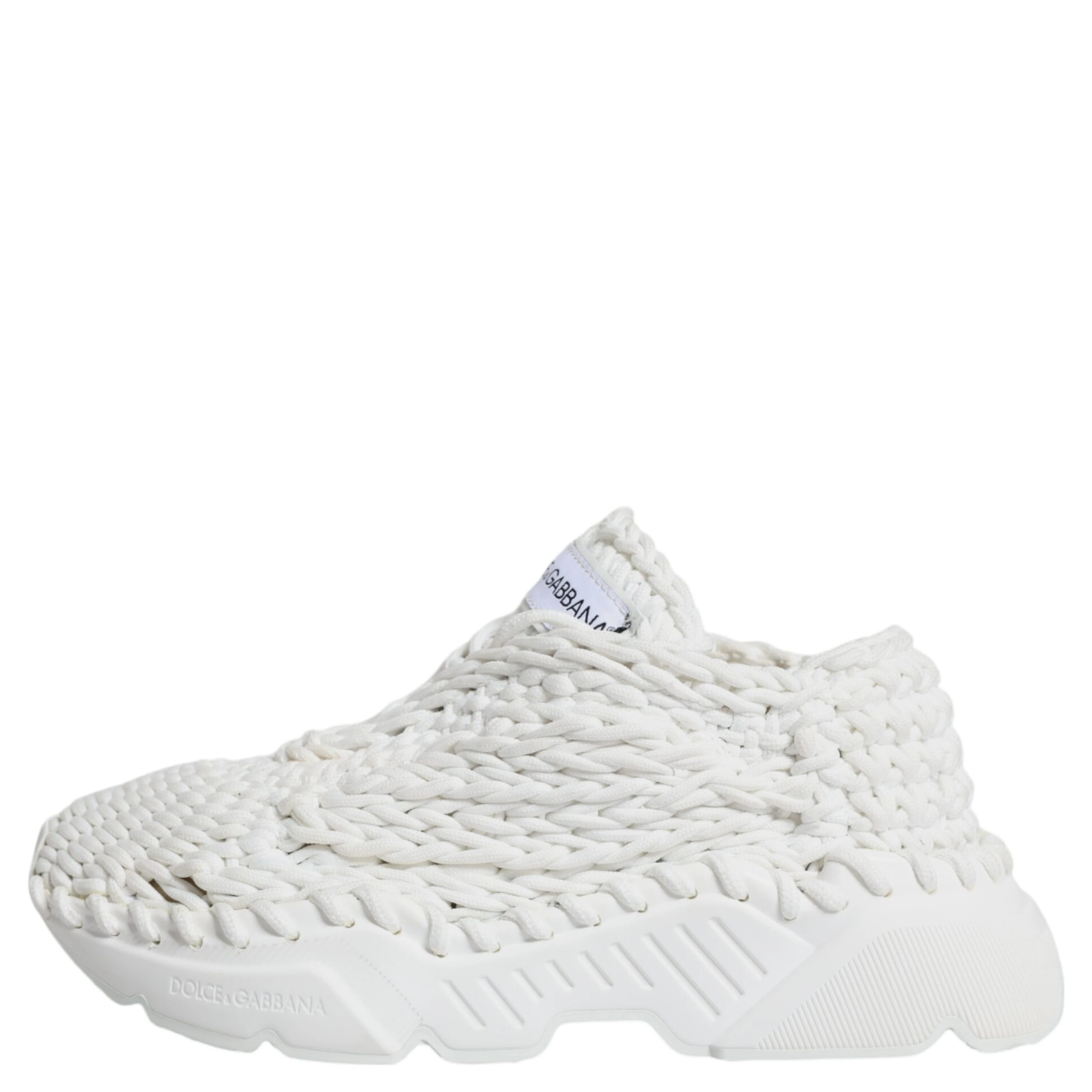 White Knitted Daymaster Sneakers Shoes