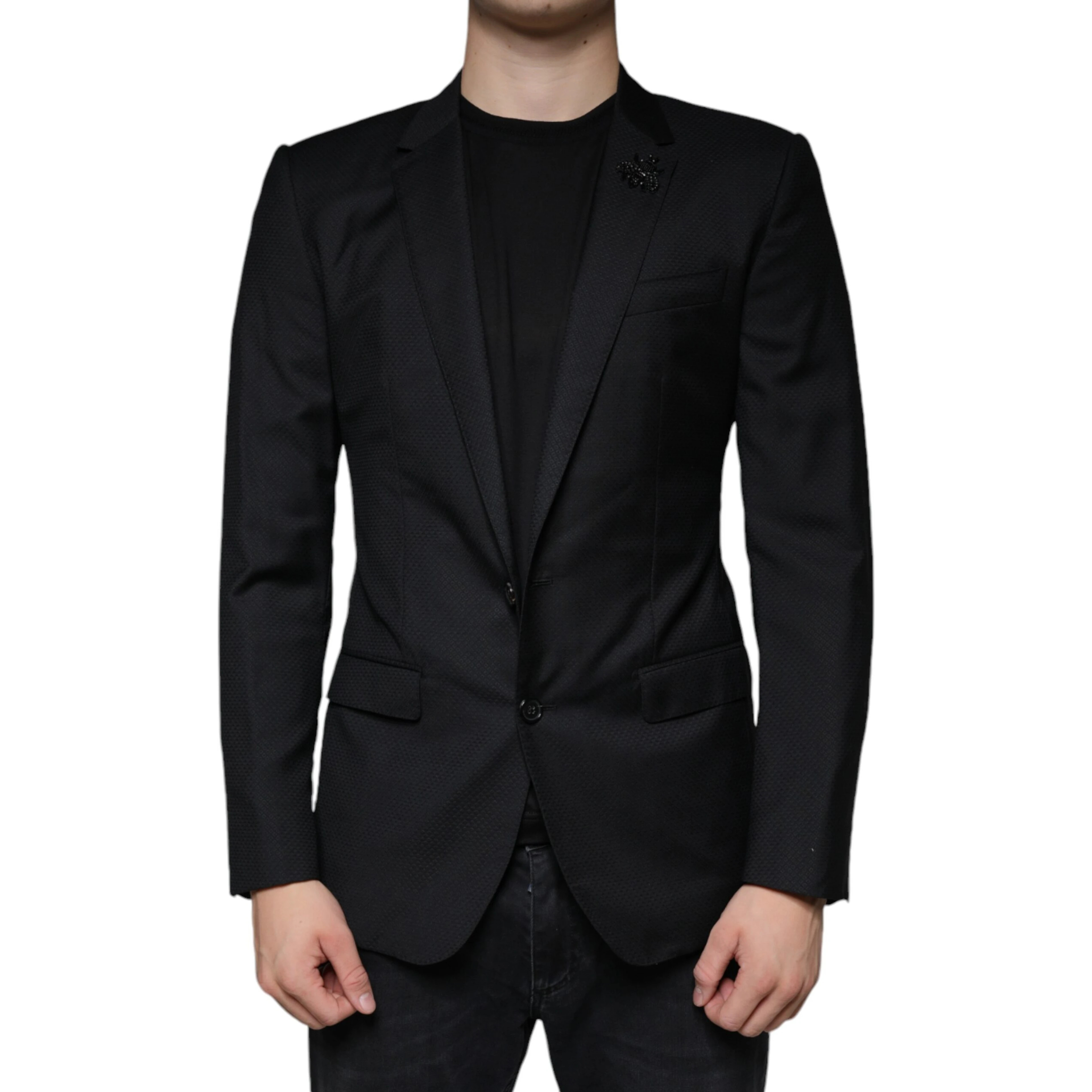 Black MARTINI Bee Single Breasted Blazer