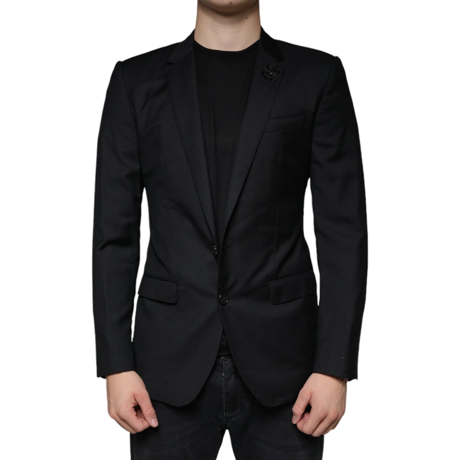 Black MARTINI Bee Single Breasted Blazer