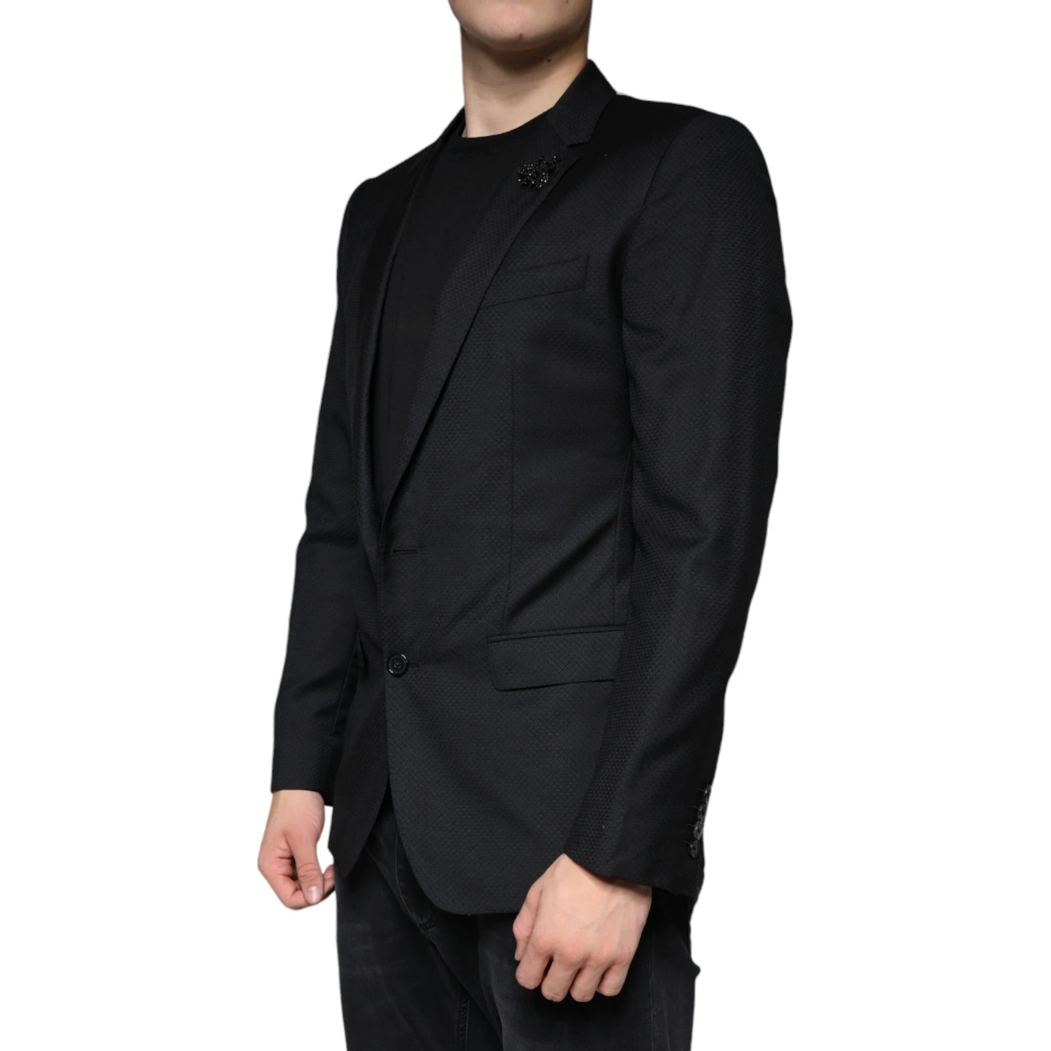 Black MARTINI Bee Single Breasted Blazer