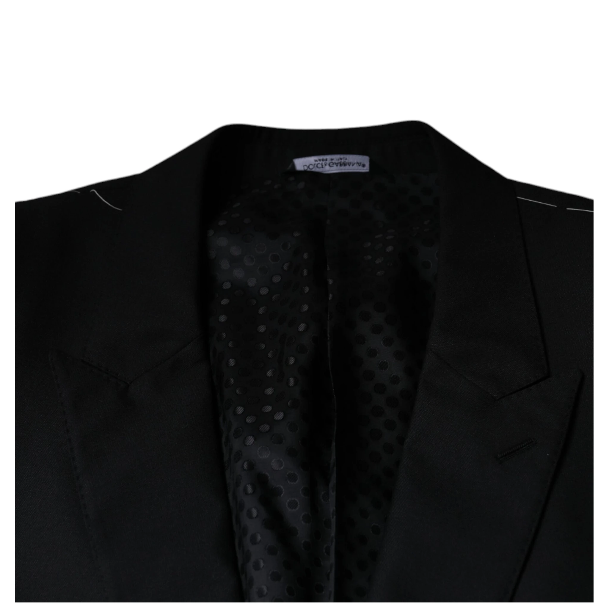 Black Wool Single Breasted Men Coat Blazer