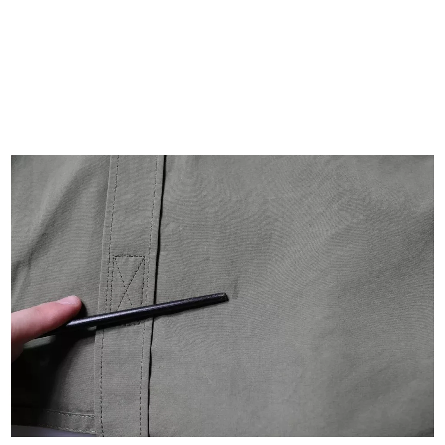 Military Green Cotton Bend Collared Coat Jacket