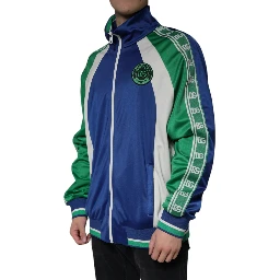 Multicolor Polyester Full Zip Bomber Jacket
