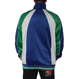 Multicolor Polyester Full Zip Bomber Jacket