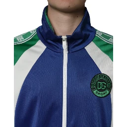 Multicolor Polyester Full Zip Bomber Jacket