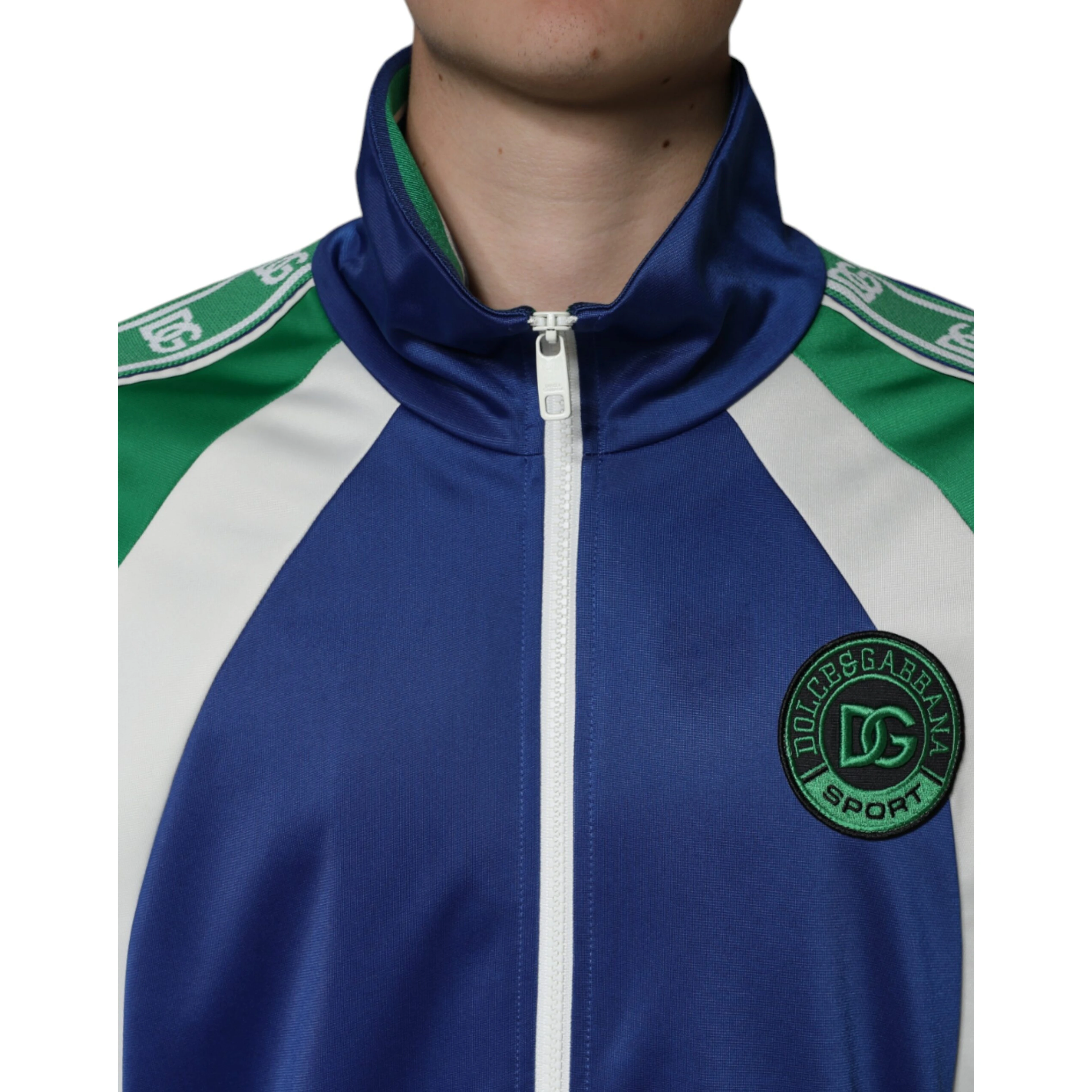 Multicolor Polyester Full Zip Bomber Jacket
