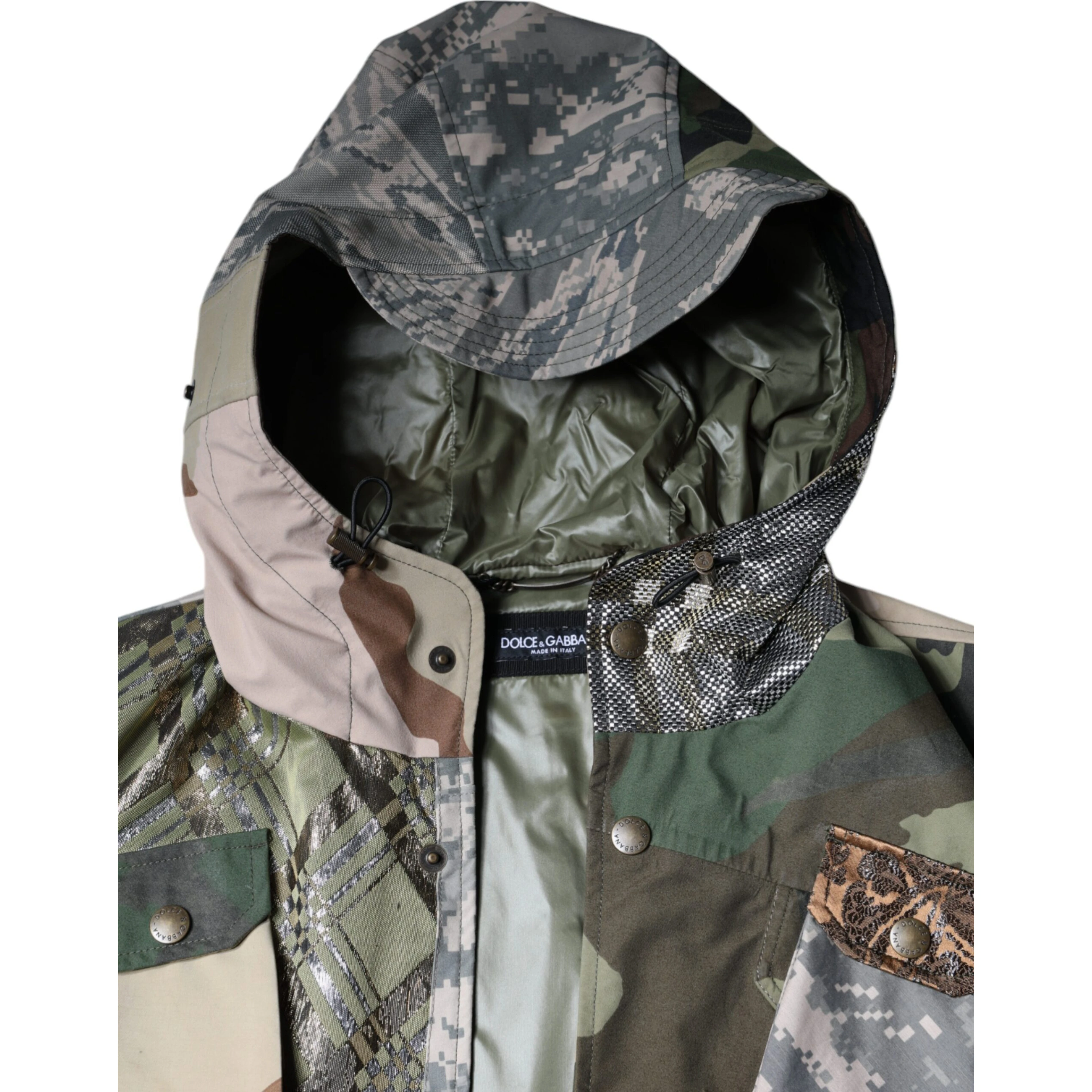 Multicolor Patchwork Hooded Vest Jacket