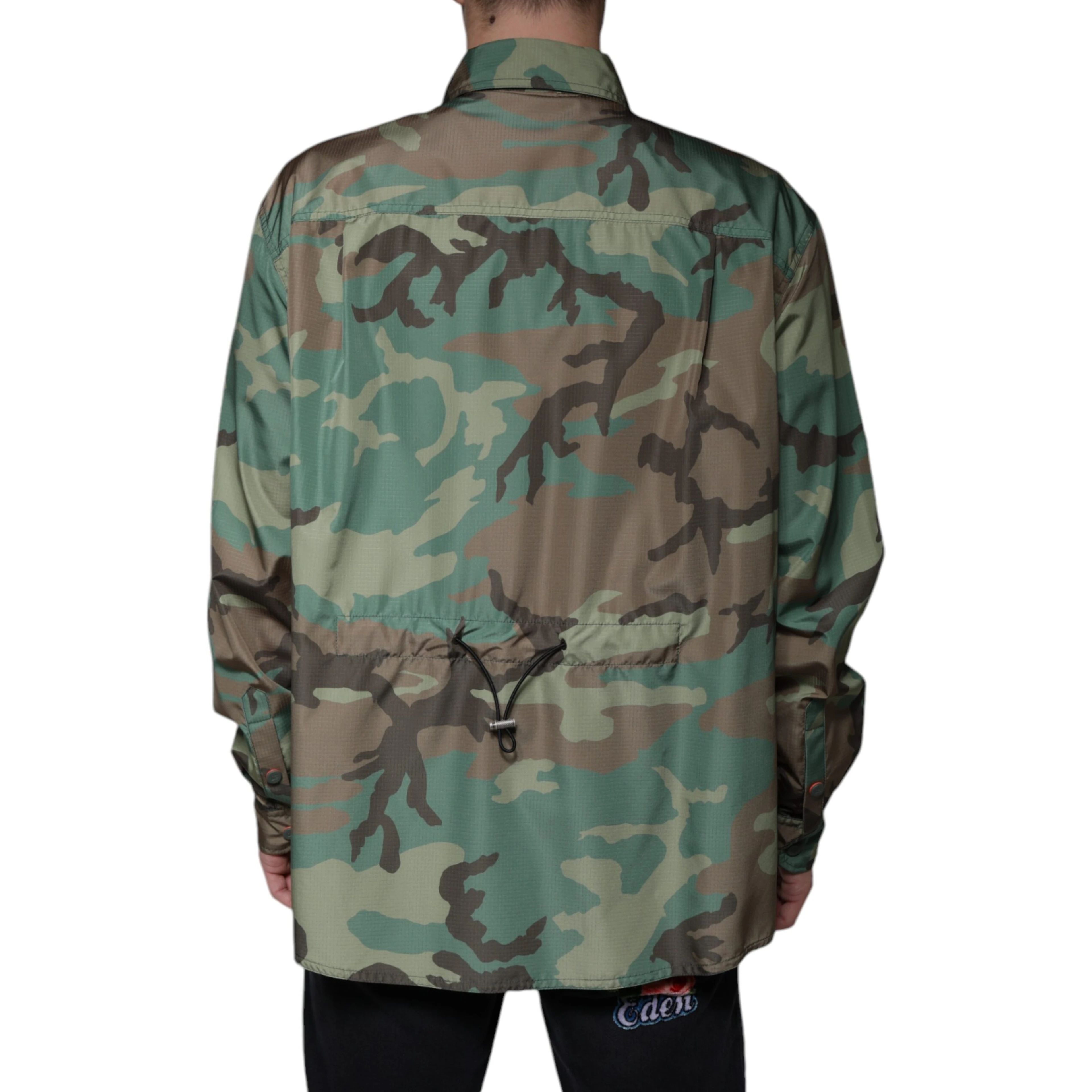 Multicolor Camouflage Button Down Shirt