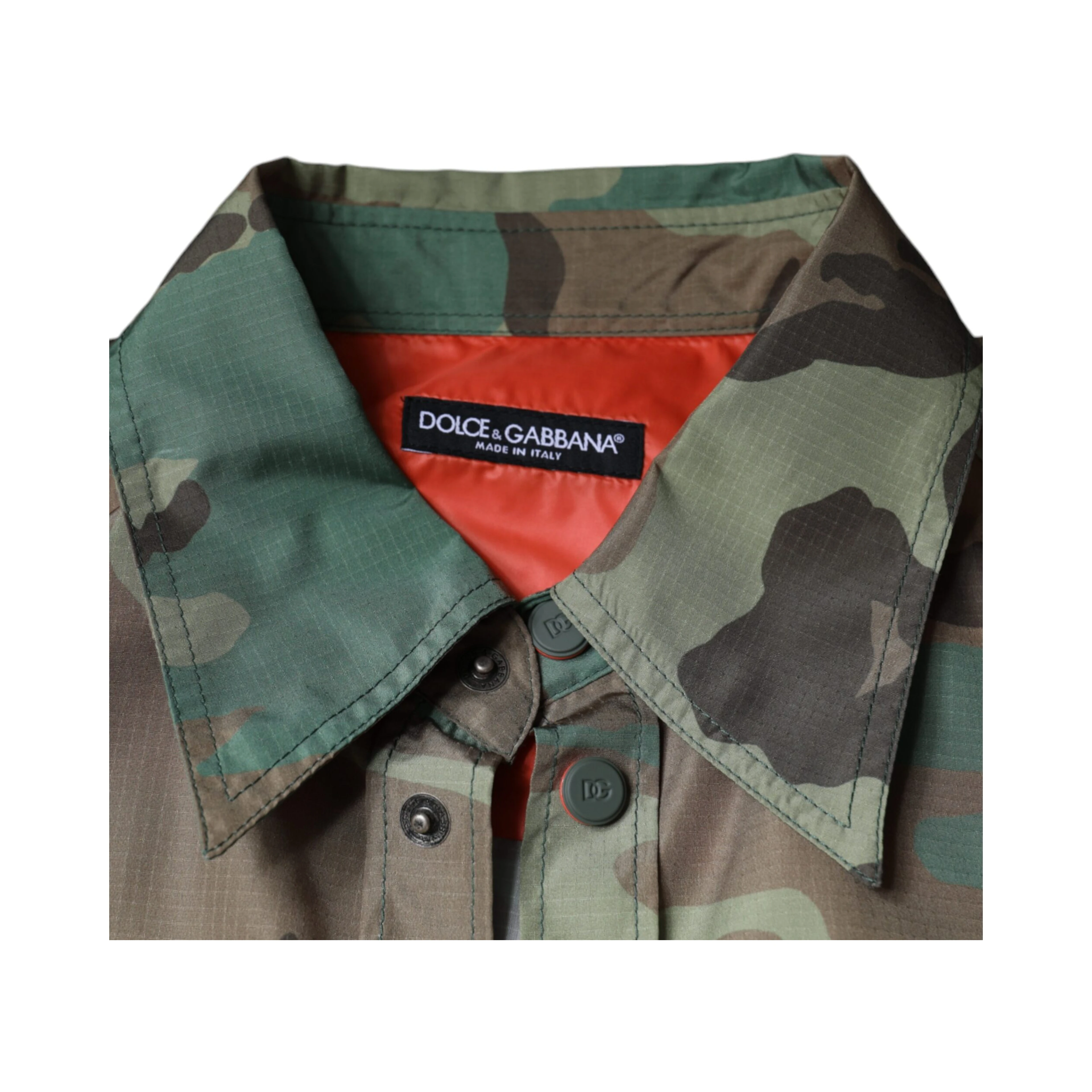 Multicolor Camouflage Button Down Shirt